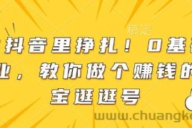 别在抖音里挣扎！0基础做副业，教你做个赚钱的淘宝逛逛号