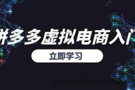 拼多多虚拟电商入门，精准选品方法论，无货源模式起盘技巧