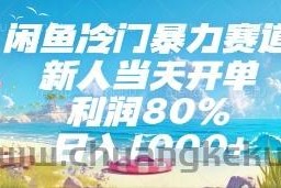 闲鱼冷门暴力赛道，新人当天开单，利润80%，日入几张，长期可做【揭秘】