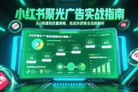 （15248期）小红书聚光广告实战指南，从0搭建到放量策略，低成本获客全流程解析