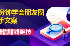 （1606期）60分钟学会朋友圈杀手文案，一个让你快速赚钱的营销技术！微信赚钱绝技