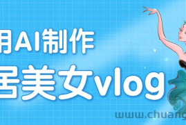 利用AI制作独居美女vlog短视频，零门槛轻松做爆款，22条作品涨粉33万
