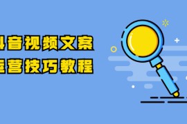 （1758期）抖音视频文案运营技巧教程：注册-养号-发作品-涨粉方法（10节视频课）