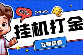 （7109期）外面收费3800的剑灵2台服全自动挂机打金项目，单窗口日收益30+