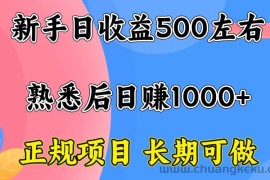 （15978期）一台电脑，前期日收益300-500，熟练后日入1000左右