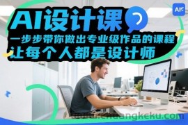 AI设计课，一步步带你做出专业级作品的课程，让每个人都是设计师