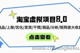 淘宝虚拟项目8.0：选品/上架/优化/发货/干预/测品/分析/矩阵放大收益
