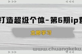 （14015期）打造 超级个体-第6期ip营：商业认知,产品设计,成交演练,解决知识变现难题