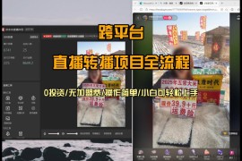 直播转播  每天每台电脑200+ 操作简单每天几分钟  小白两天上手