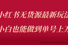 （5646期）小红书无货源最新螺旋起号玩法，电商小白也能做到单号上万（收费3980）