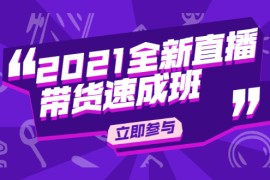 （1895期）2021全新直播带货速成班，从0到1教玩转抖音直播带货【视频课程】