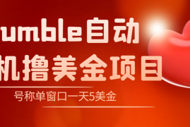 （4113期）外面收费3888的rumble撸美金项目，号称单窗口一天5美金+【脚本+教程】