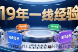 2025年入局外贸必看课程，系统拆解B2B全流程(询盘分析-客户背调-供应链协同-报关退税)