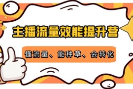 （4063期）主播流量效能提升营：懂流量、能种草、会转化，清晰明确方法规则