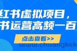 小红书虚拟项目，小红书运营高频一百问【文档】