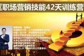 梁满升:职场营销技能42天训练营，让你快速学会营销技能，让赚钱不再难！