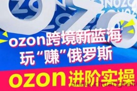 ozon跨境新蓝海玩“赚”俄罗斯，ozon进阶实操训练营