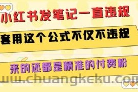 小红书发笔记一直违规，套用这个公式不仅不违规，来的还都是精准的付费粉