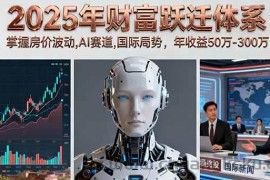 （16217期）2025年财富跃迁体系：掌握房价波动,AI赛道,国际局势，年收益50万-300万