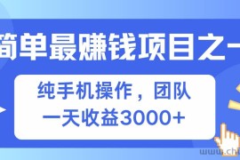 （13308期）简单有手机就能做的项目，收益可观