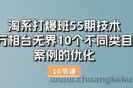 淘系打爆班55期技术：万相台无界10个不同类目案例的优化(10节)