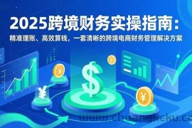 （16874期）2025跨境财务实操指南：精准理账、高效算钱，一套清晰的跨境电商财务管理解决方案