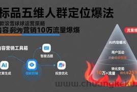 （15619期）非标品五维人群定位法，2000款滚雪球运营策略，AI内容营销10万流量引爆