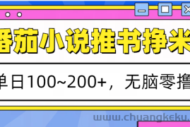 番茄小说推书赚米，单日100~200+，无脑零撸