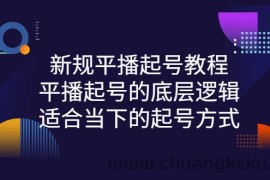 （2735期）新规平播起号教程：平播起号的底层逻辑，适合当下的起号方式