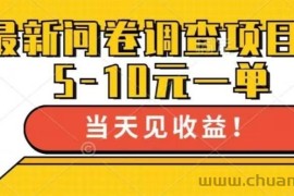 （13167期）最新问卷调查项目，单日零撸100＋