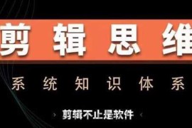 剪辑思维系统课，从软件到思维，系统学习实操进阶，从讲故事到剪辑技巧全覆盖