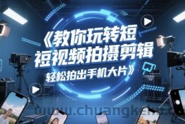 教你玩转短视频拍摄剪辑，轻松拍出手机大片