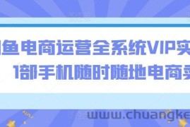 闲鱼电商运营全系统VIP实操课，1部手机随时随地电商卖货