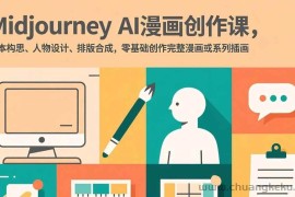 （17299期）Midjourney AI漫画创作课，脚本构思、人物设计、排版合成，零基础创作完整漫画或系列插画
