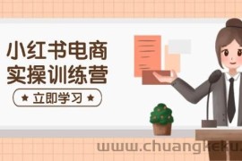 小红书电商实操训练营：涵盖开店、选品、笔记制作等，助你快速上手