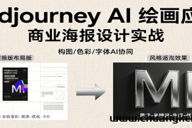 Midjourney AI绘画应用，关键词指令解析、漫画头像制作、海报设计、3D人物生成等