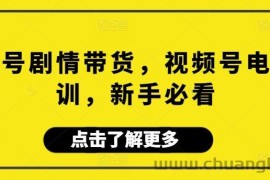 视频号剧情带货，视频号电商培训，新手必看