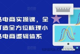 小红书电商实操课，全体系打造全方位梳理小红书电商逻辑体系