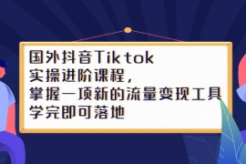 （2333期）国外抖音Tiktok实操进阶课程，掌握一项新的流量变现工具，学完即可落地