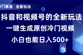 冷门赛道，全新玩法，轻松每日收益500+，单日破万播放，小白也能无脑操作！！