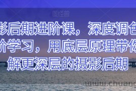 摄影后期进阶课，深度调色，进阶学习，用底层原理带你了解更深层的摄影后期