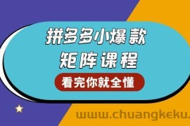 （13699期）拼多多爆款矩阵课程：教你测出店铺爆款，优化销量，提升GMV，打造爆款群