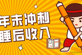 零门槛！普通人年底比做项目，碎片时间轻松赚 “睡后收入”月收益3500+