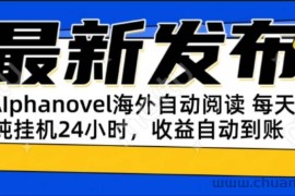 （15116期）AIphanovel自动阅读：24小时躺赚美金攻略，不需要人工干预，单电脑每天…