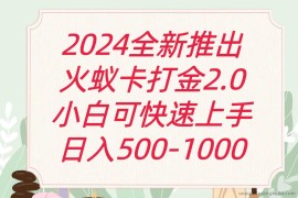 全新火蚁卡打金项火爆发车日收益一千+