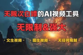 （13269期）超强大的AI视频工具，可免费无限次白嫖，无任何限制，内容都可生成，支…