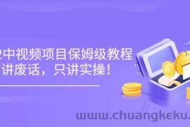 （3299期）小淘7月收费项目《2022玩赚中视频保姆级教程》不讲废话，只讲实操（10节课)