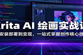 Krita AI 绘画实战课：从安装部署到变现，一站式掌握创作核心技能
