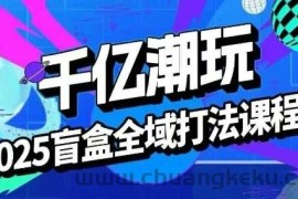 2025盲盒全域全套打法课，盲盒起号、选品、话术、私域等