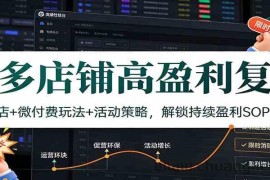 多多店铺高盈利复盘：暴力起店+微付费玩法+活动策略，解锁持续盈利SOP（更新）